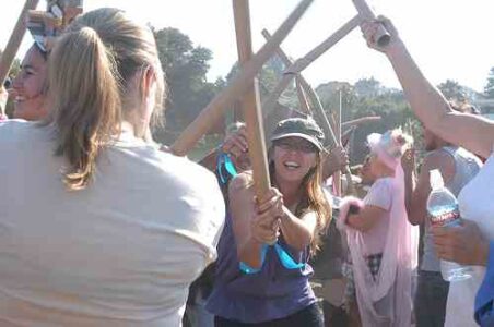 Sweet Release: Cardboard Tube Fighting Image